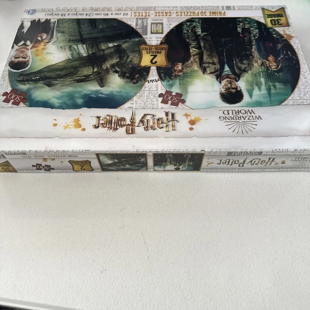 Harry Potter Wizarding World Prime 3D Image 2 puzzles 500pc Each
